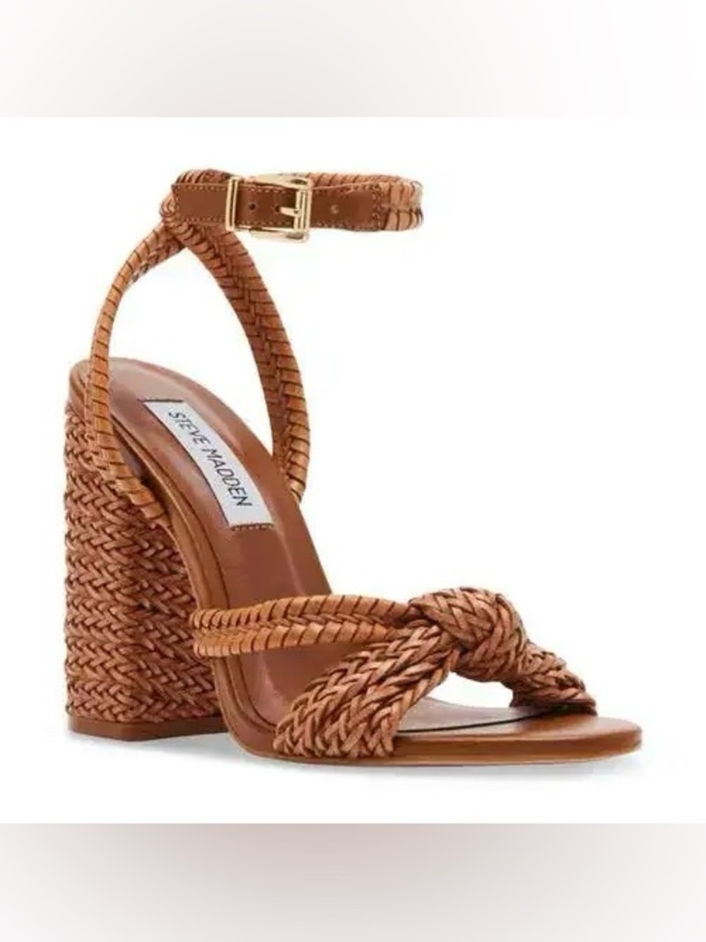 Steve Madden Malou Braided Block Heel Sandals